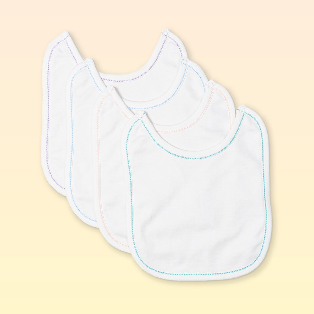 Pack of Bibs - Pack of four bibs in an assortment of colors