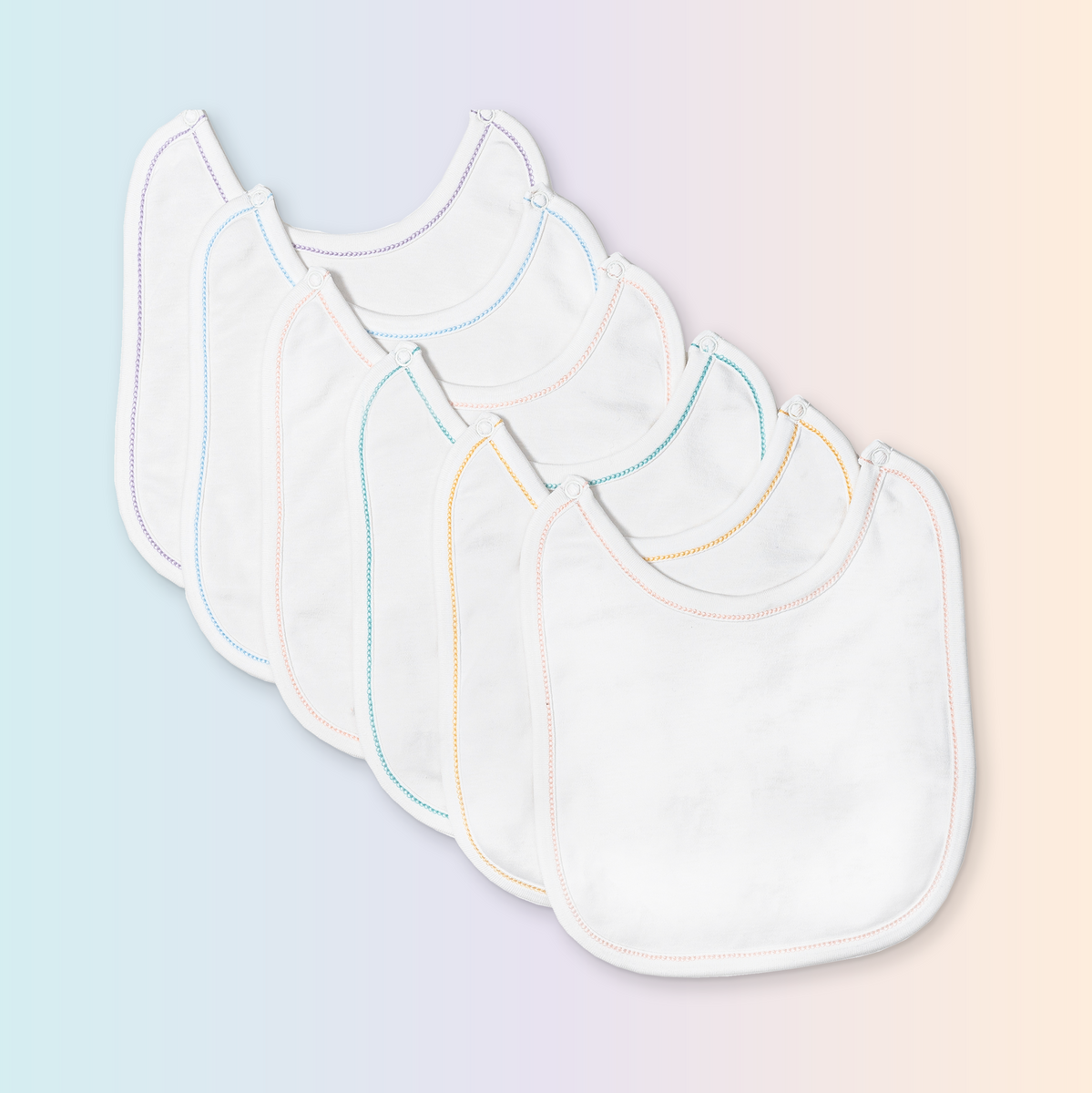 Pack of Bibs - Pack of six bibs in an assortment of colors